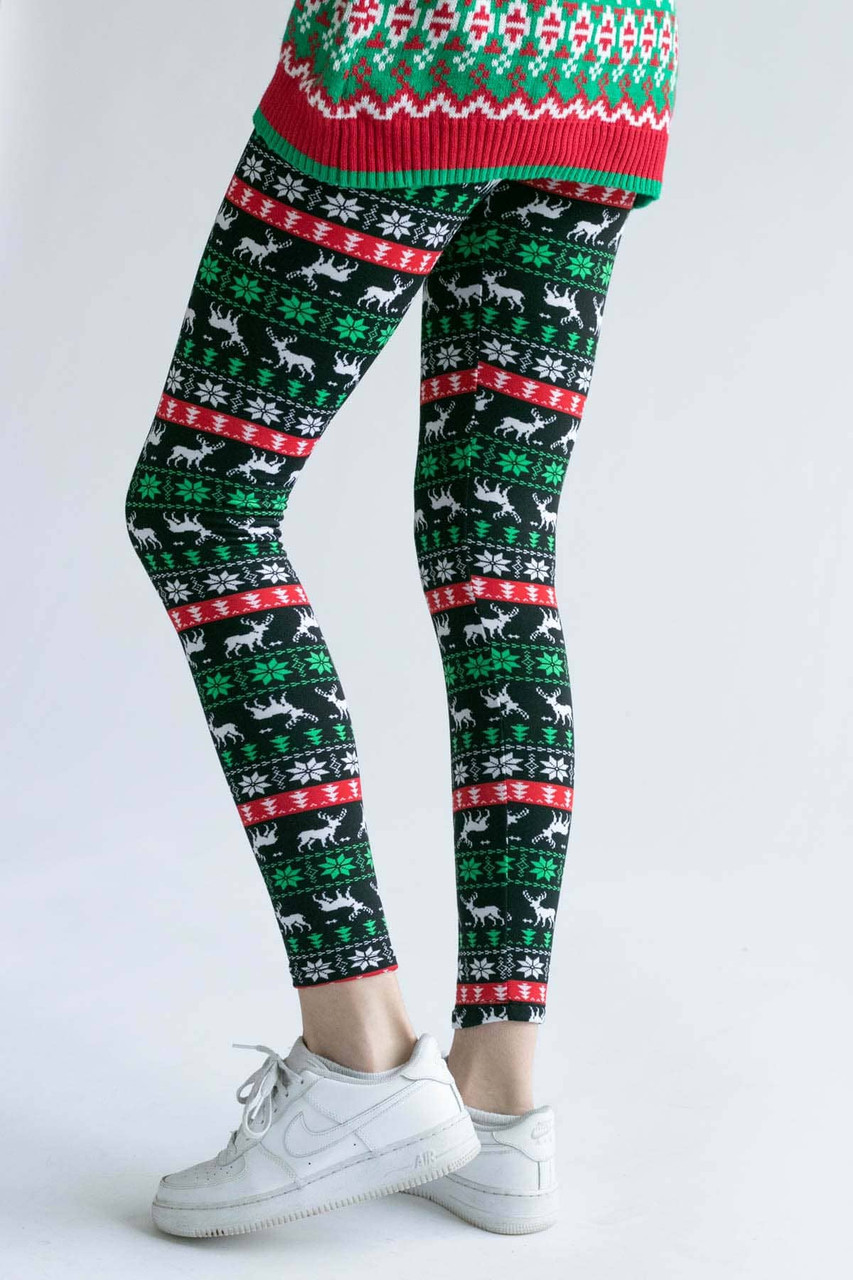 Cozy Comfort: Fluffy Christmas Leggings